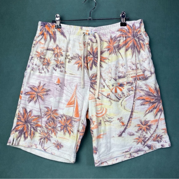 POLO RALPH LAUREN Men's Size Medium Key West Cotton-Blend Terry Sweat Shorts